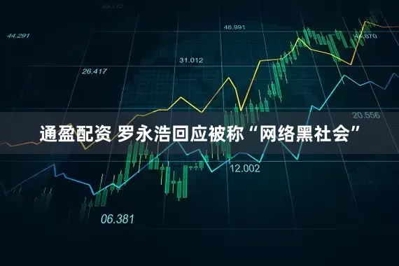 通盈配资 罗永浩回应被称“网络黑社会”